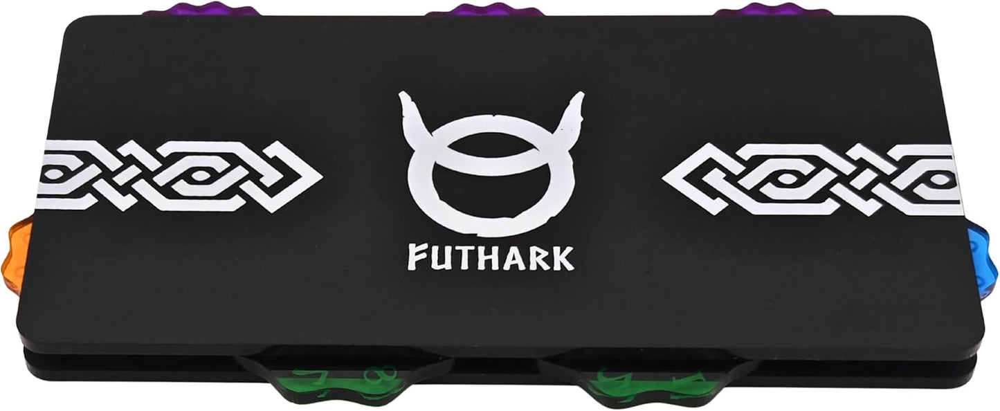 Futhark Commander Life Tracker for MTG – Acrylic Dial Counter with Magnetic Design (EDH Life & Commander Damage Board)