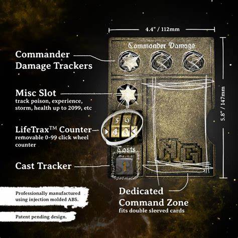 Nerd Gear Commander Essentials Kit – Command Zone Tray, Life Counter, Dice & Tokens for MTG Commander / EDH